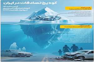 کوه یخ تصادفات در ایران