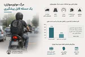 مرگ موتورسواران؛ زنگ خطری برای سلامت عمومی و ضرورت بازنگری در نظام ایمنی تردد شهری